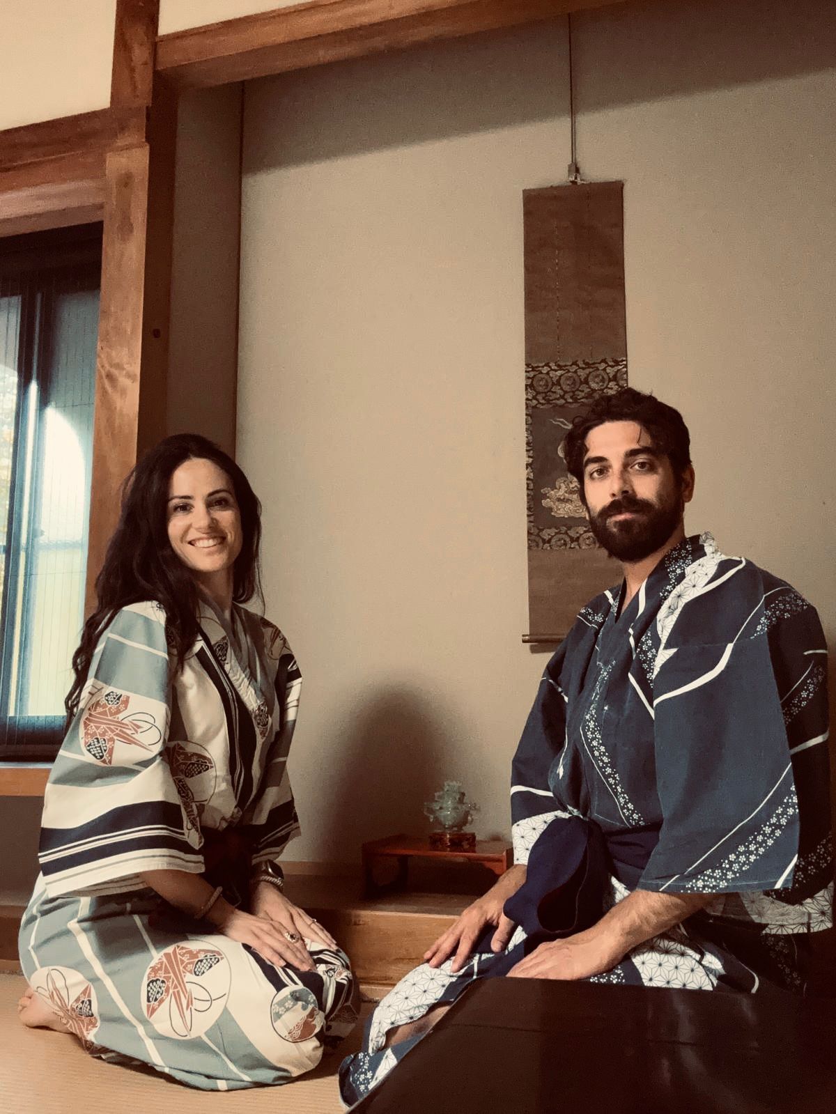Giulia e Riccardo in kimono